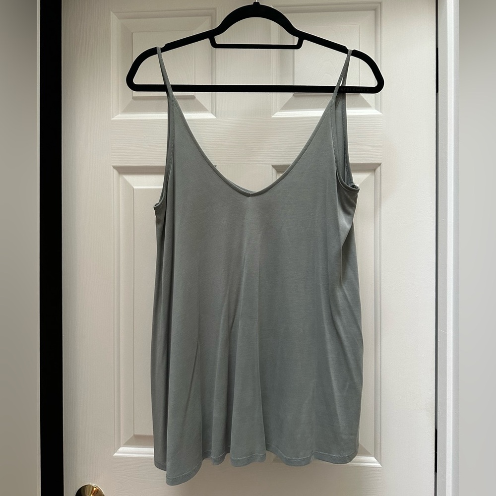 Silence + Noise Gray Backless Camisole